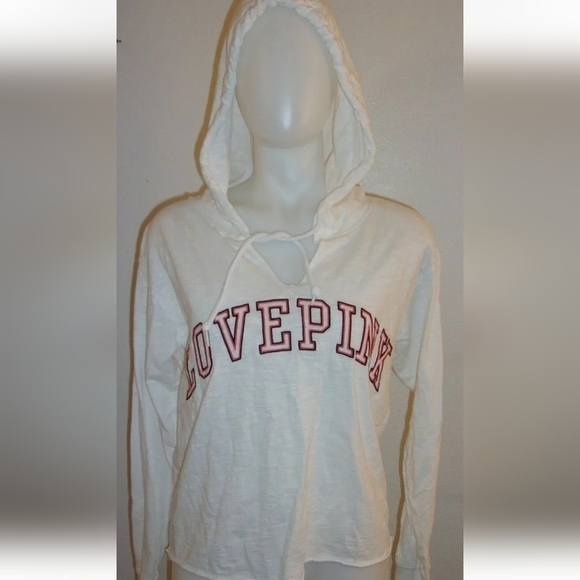 Victoria Secret Pink Hoodie with red writing Women's Size M - Picture 4 of 5